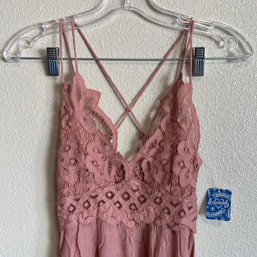 Free People Adella Slip Dress in Rose (Size XS) - Picture 4 of 11